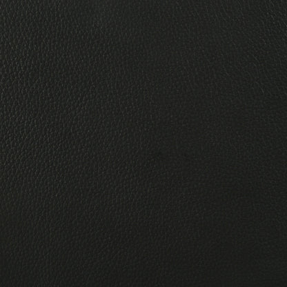 Medley Genuine Leather Queen Panel Platform Bed Black