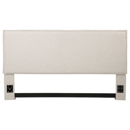 Izzy Upholstered King Panel Headboard Sand