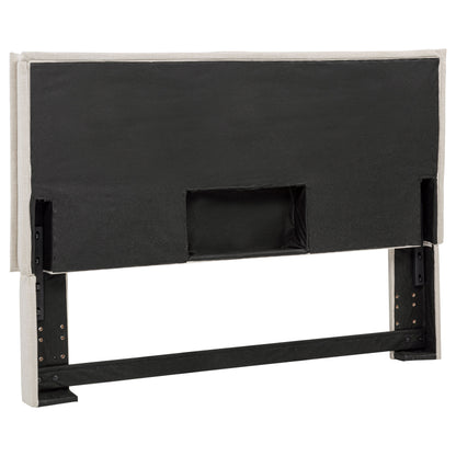 Izzy Upholstered Queen or Full Panel Headboard Sand
