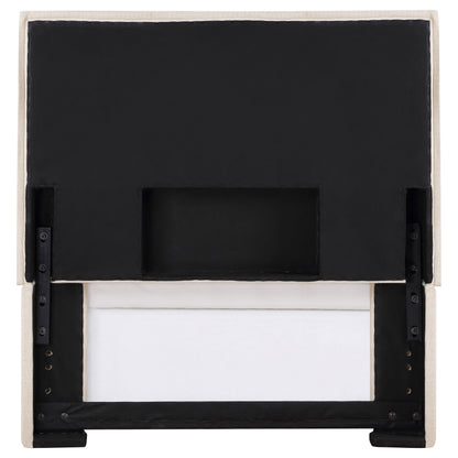 Izzy Upholstered Twin Panel Headboard Sand