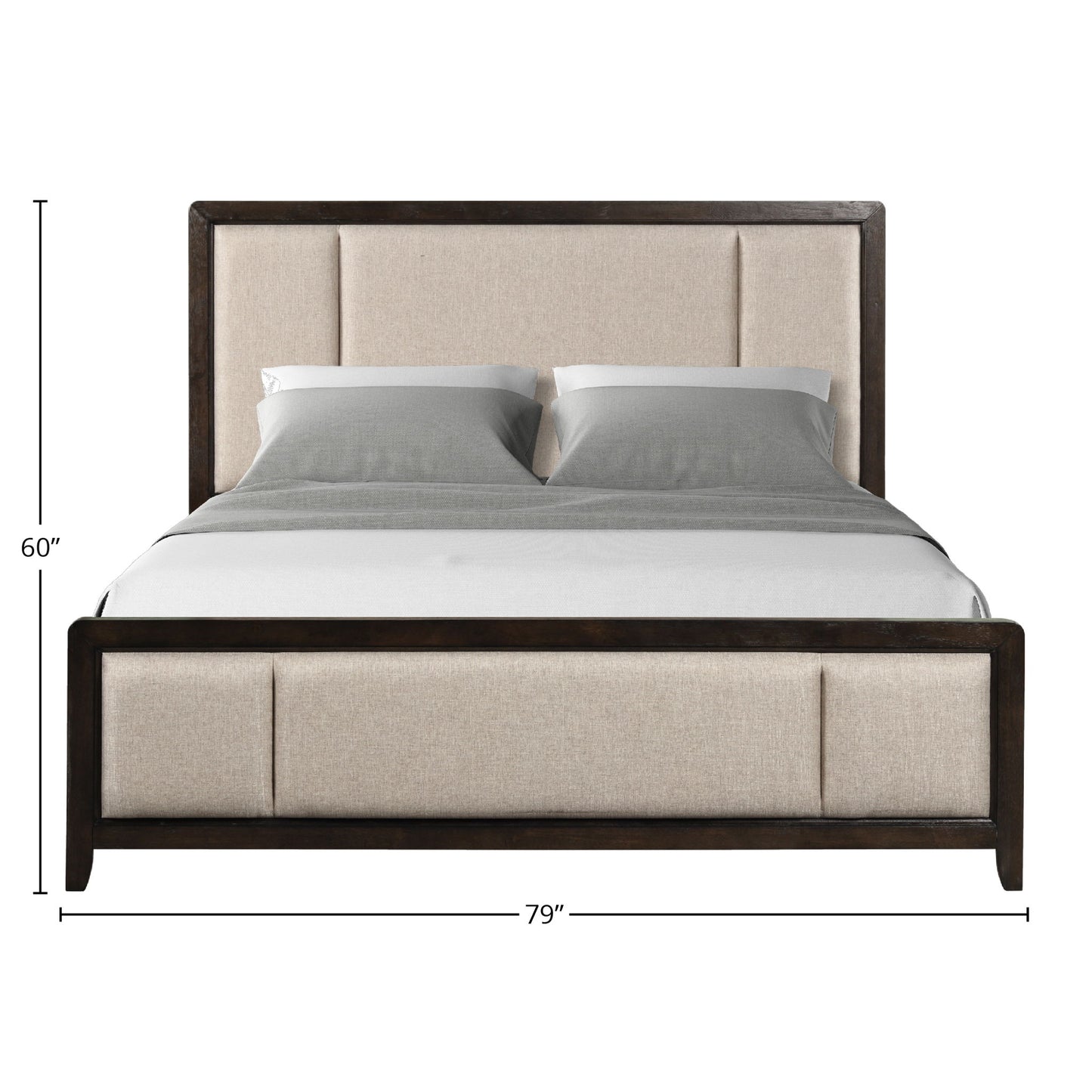 Upholstered Headboard & Footboard With Traditional Styling Bed - The Sleep Loft - Online Mattress Showroom NYC