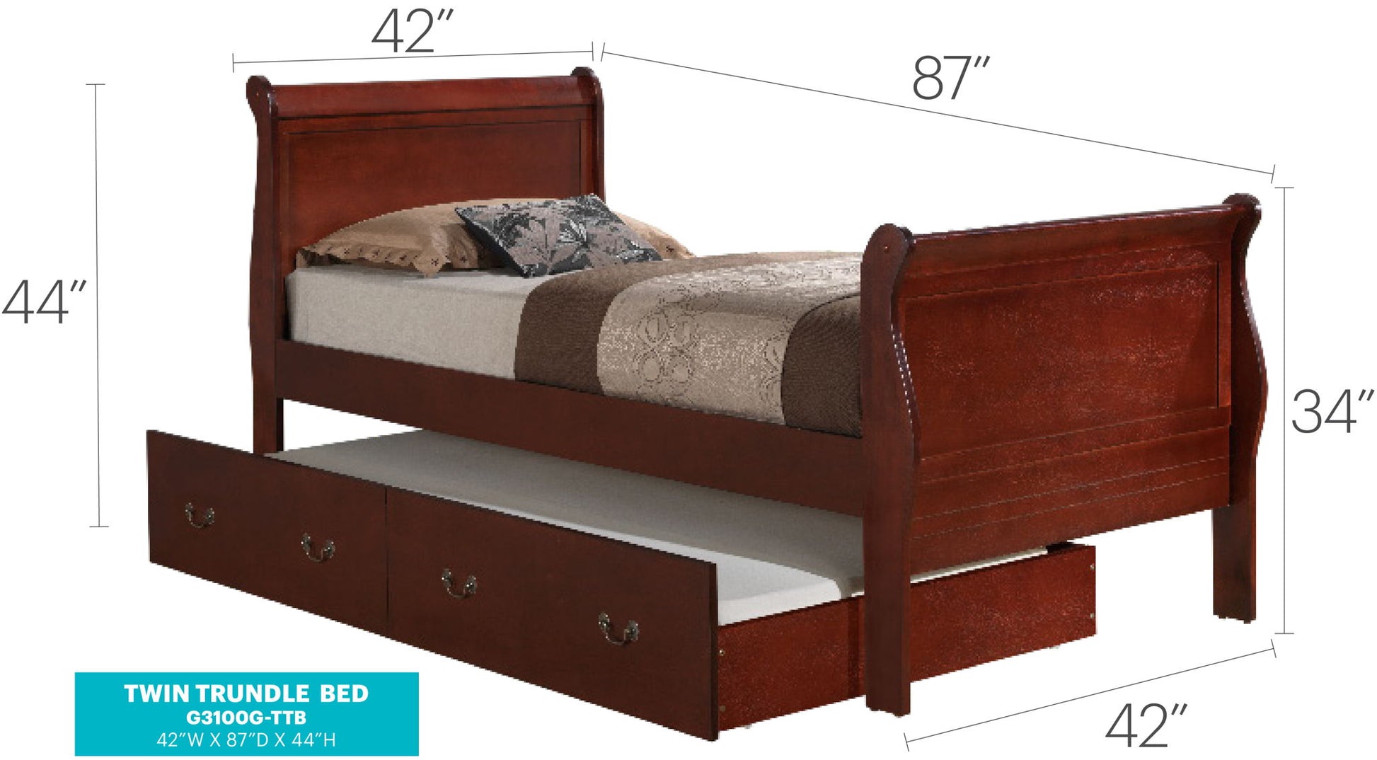 Elegant Trundle Bed With Timeless Charm - The Sleep Loft - Online Mattress Showroom NYC