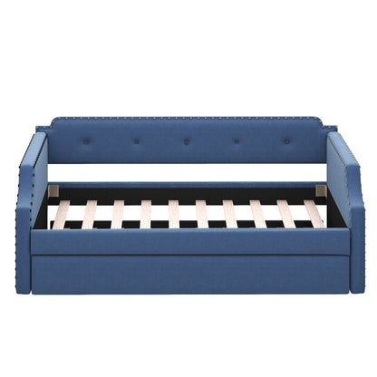 Upholstered Daybed With Trundle - The Sleep Loft - Online Mattress Showroom NYC