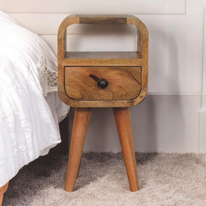 Mini Open Bedside Nightstand - The Sleep Loft - Online Mattress Showroom NYC