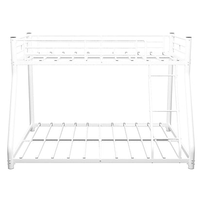 Bunk Bed Frame With Ladder And Guardrail, Heavy Duty Noise Free Design Metal Construction - The Sleep Loft - Online Mattress Showroom NYC