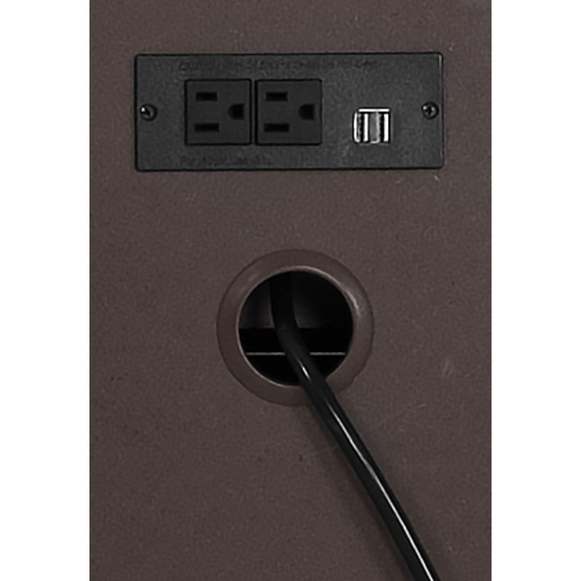 2 Drawer Nightstand - Taupe - The Sleep Loft - Online Mattress Showroom NYC