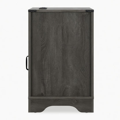 Farmhouse Nightstand, Charging Station & Storage