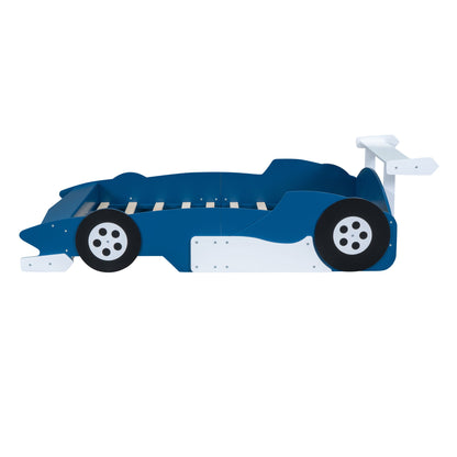 Race Car-Shaped Platform Bed With Wheels - The Sleep Loft - Online Mattress Showroom NYC