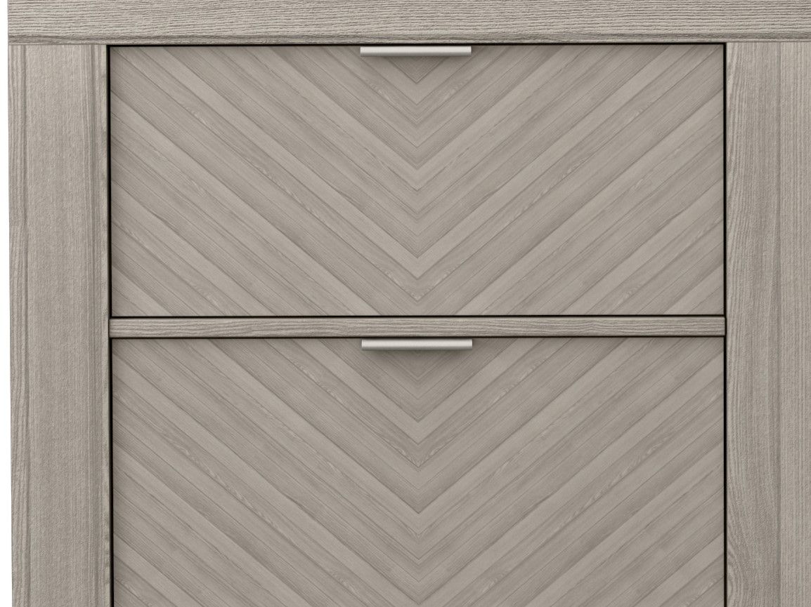 2 Drawer Nightstand - Light Gray - The Sleep Loft - Online Mattress Showroom NYC