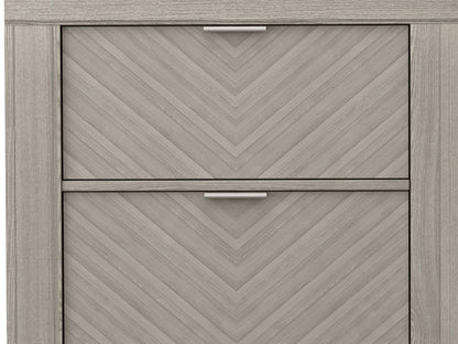 2 Drawer Nightstand - Light Gray - The Sleep Loft - Online Mattress Showroom NYC