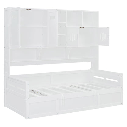Daybed With All-In-One Cabinet And Shelf - The Sleep Loft - Online Mattress Showroom NYC