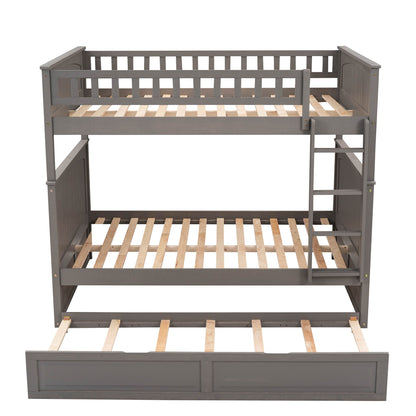 Bunk Bed With Twin Size Trundle, Guardrails - The Sleep Loft - Online Mattress Showroom NYC