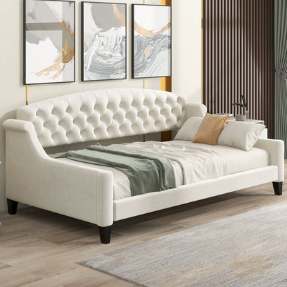 Modern Tufted Button Daybed - The Sleep Loft - Online Mattress Showroom NYC