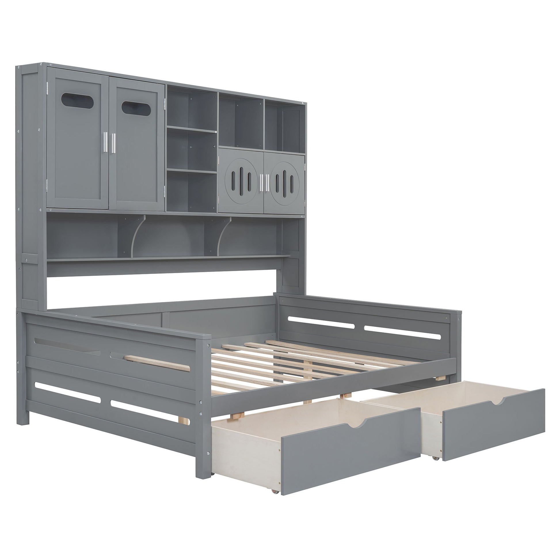 Daybed With All-In-One Cabinet And Shelf - The Sleep Loft - Online Mattress Showroom NYC