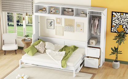 Murphy Wall Bed With Closet And Drawers - The Sleep Loft - Online Mattress Showroom NYC