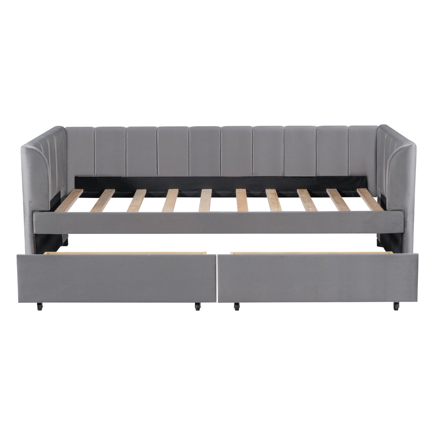 Upholstered Daybed With Ergonomic Design Backrest - The Sleep Loft - Online Mattress Showroom NYC