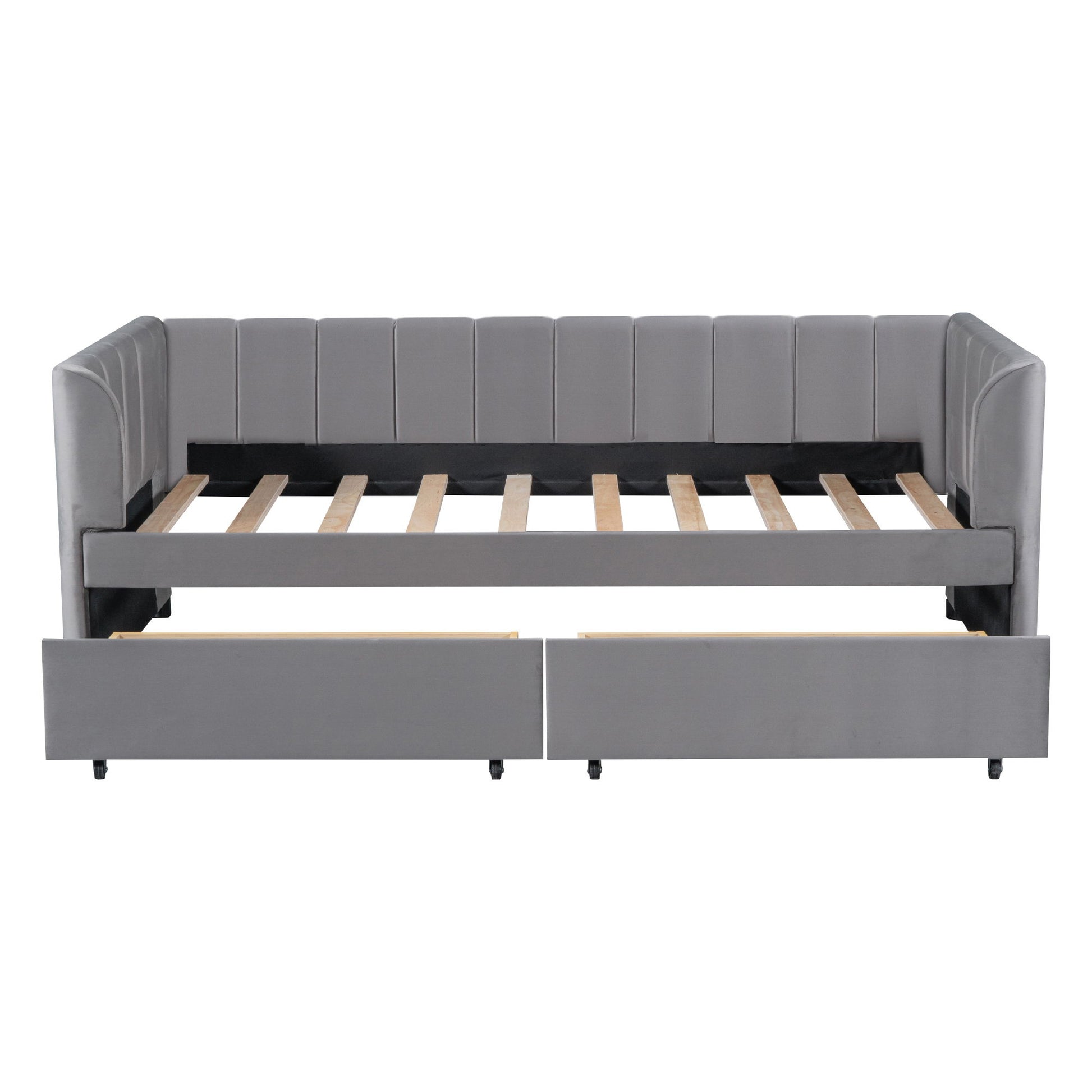 Upholstered Daybed With Ergonomic Design Backrest - The Sleep Loft - Online Mattress Showroom NYC