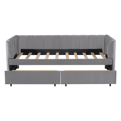 Upholstered Daybed With Ergonomic Design Backrest - The Sleep Loft - Online Mattress Showroom NYC