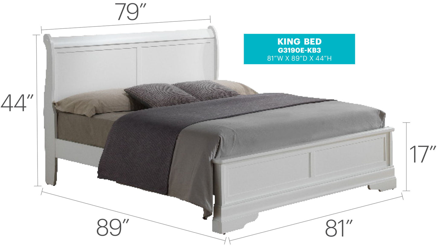 Sleigh Bed With Low Footboard - The Sleep Loft - Online Mattress Showroom NYC