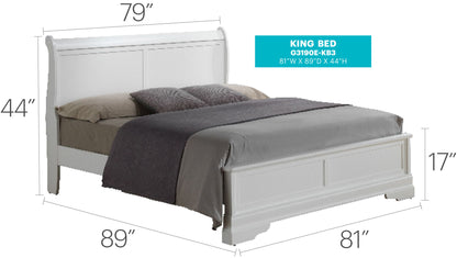 Sleigh Bed With Low Footboard - The Sleep Loft - Online Mattress Showroom NYC