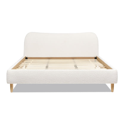 Roman - Curved Headboard Upholstered Platform Bed - The Sleep Loft - Online Mattress Showroom NYC