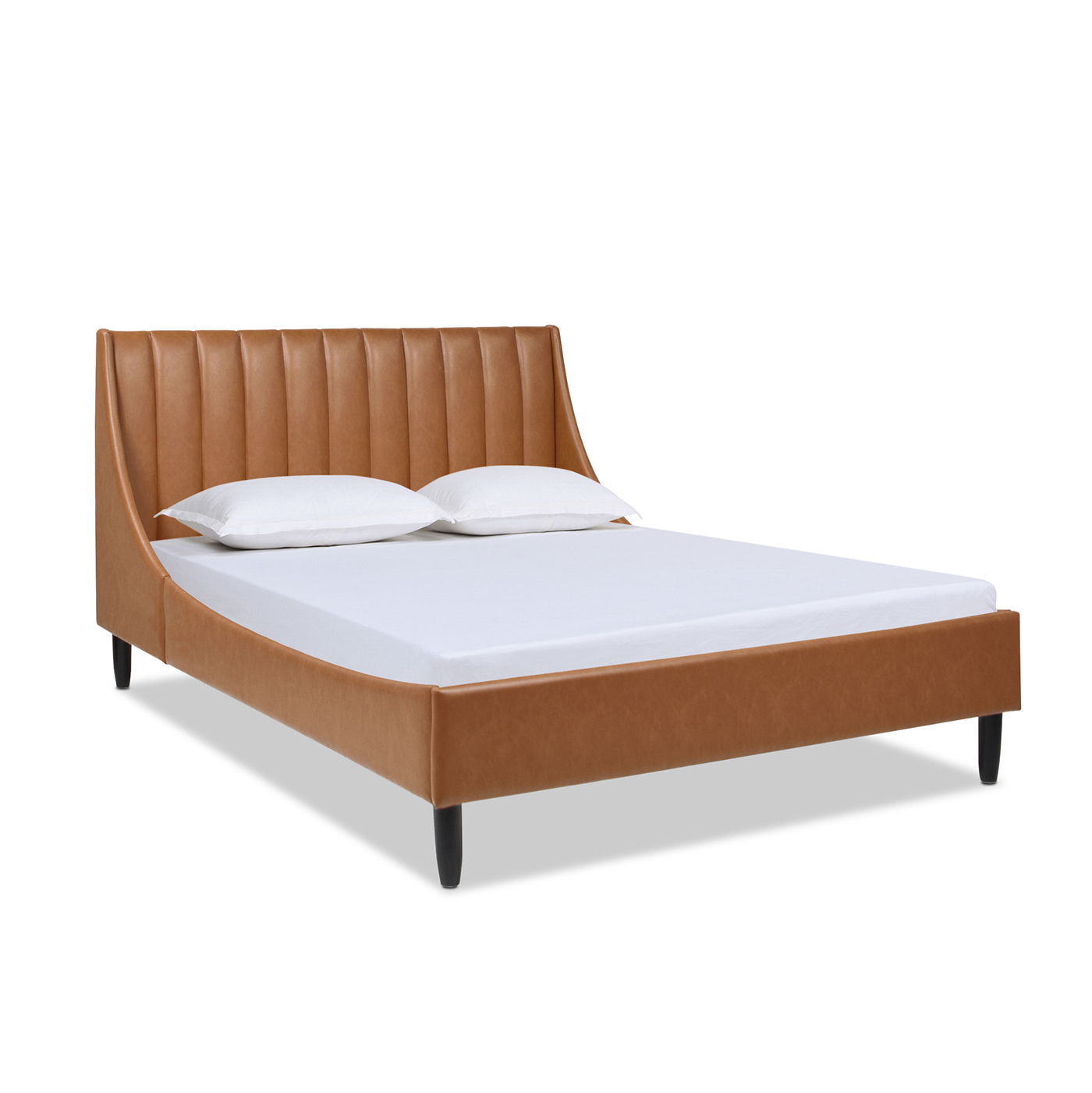 Aspen - Vertical Tufted Modern Headboard Platform Bed Set - The Sleep Loft - Online Mattress Showroom NYC