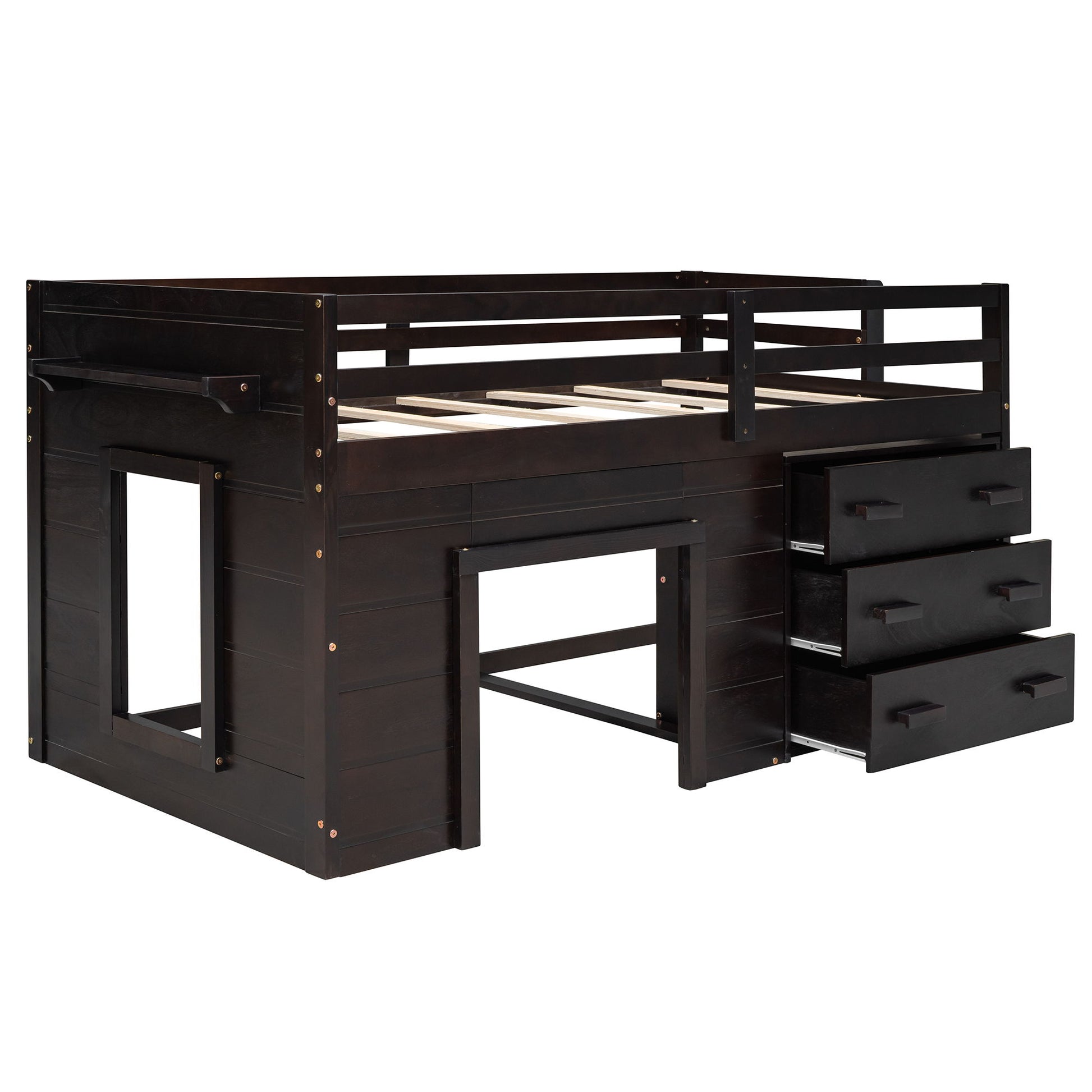 Loft Bed With Cabinet And Shelf - The Sleep Loft - Online Mattress Showroom NYC