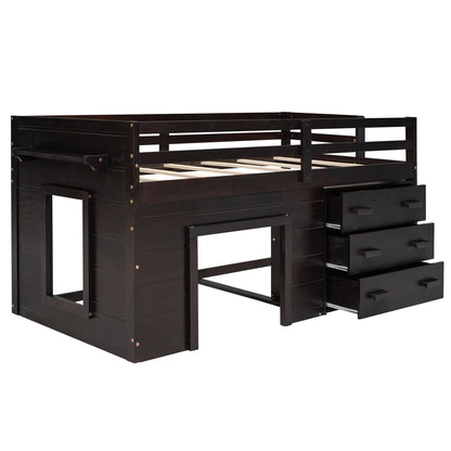Loft Bed With Cabinet And Shelf - The Sleep Loft - Online Mattress Showroom NYC