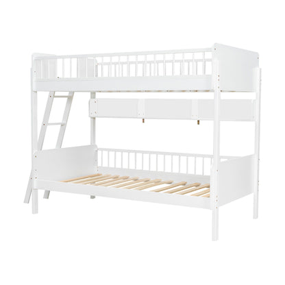Bunk Bed With 3 Storage Shelves, Adjustable Ladder Left Or Right - The Sleep Loft - Online Mattress Showroom NYC
