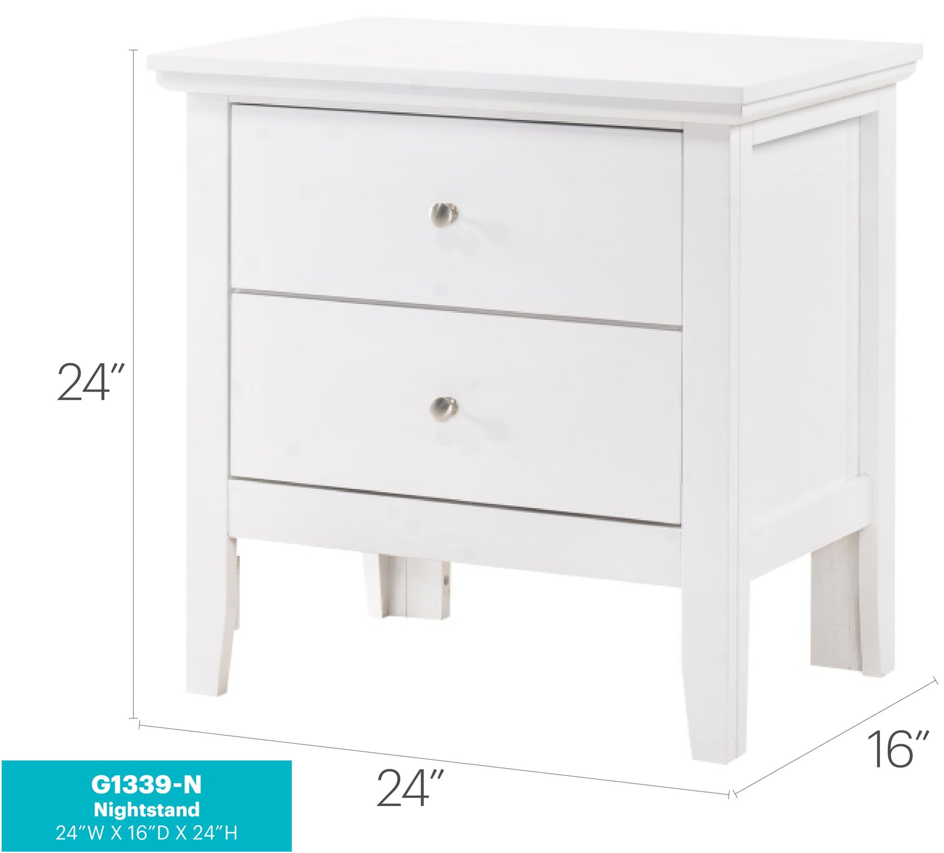 English Dovetailed Drawers Nightstand - The Sleep Loft - Online Mattress Showroom NYC