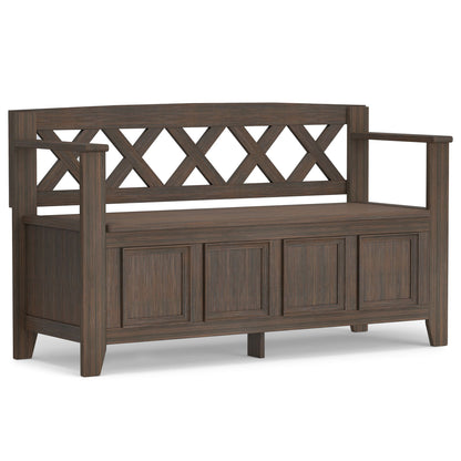 Amherst - Handcrafted Entryway Storage Bench - The Sleep Loft - Online Mattress Showroom NYC