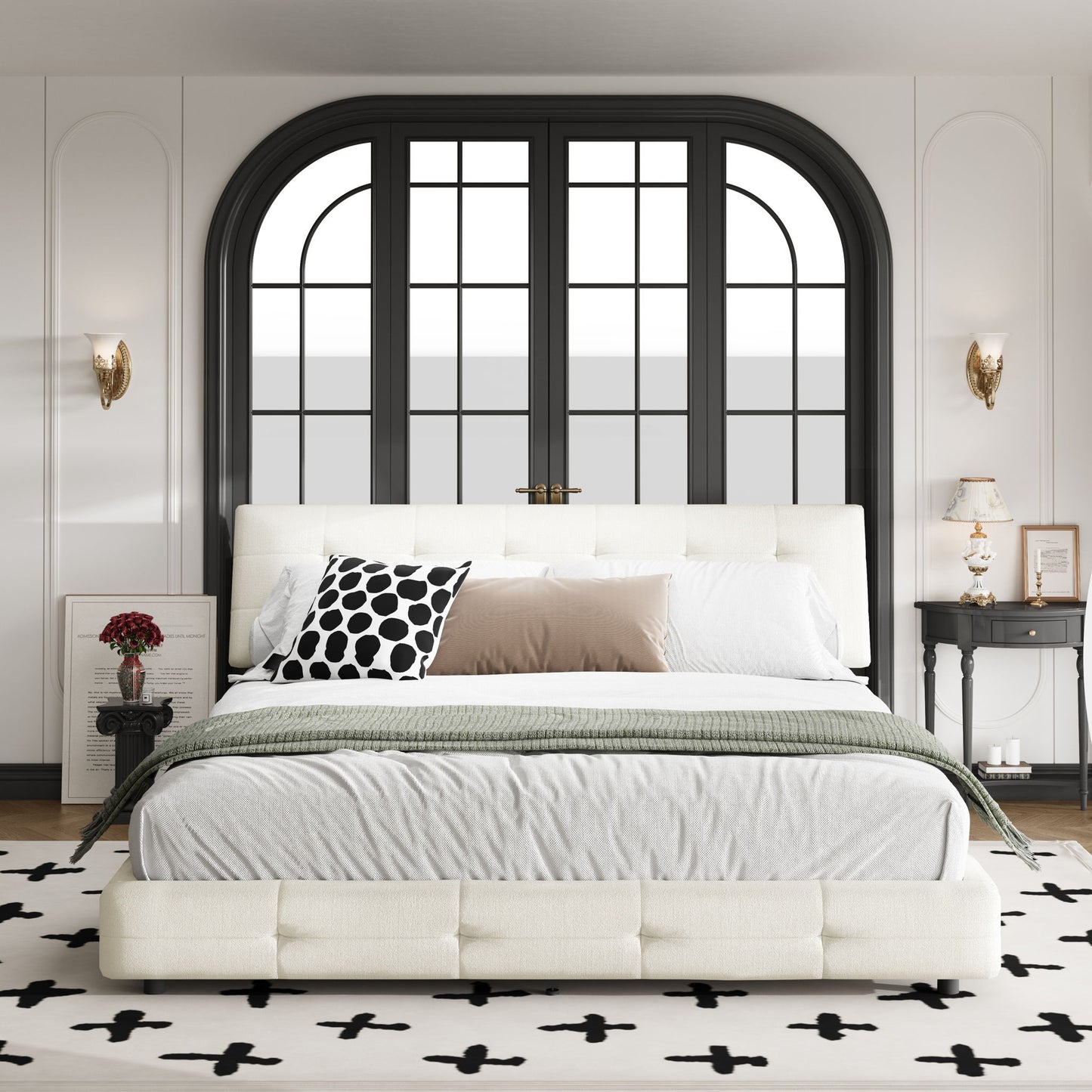 Tufted Headboard With Extra-Large Ultra-Soft Cloud Pillow Design - The Sleep Loft - Online Mattress Showroom NYC