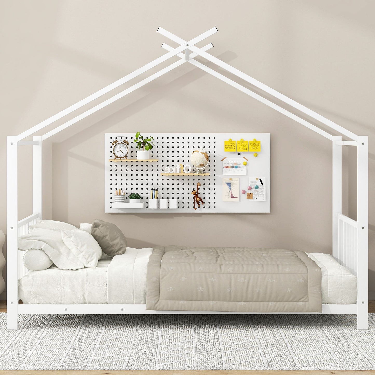 Metal House Platform Bed With Modern Design And Durable Frame - The Sleep Loft - Online Mattress Showroom NYC