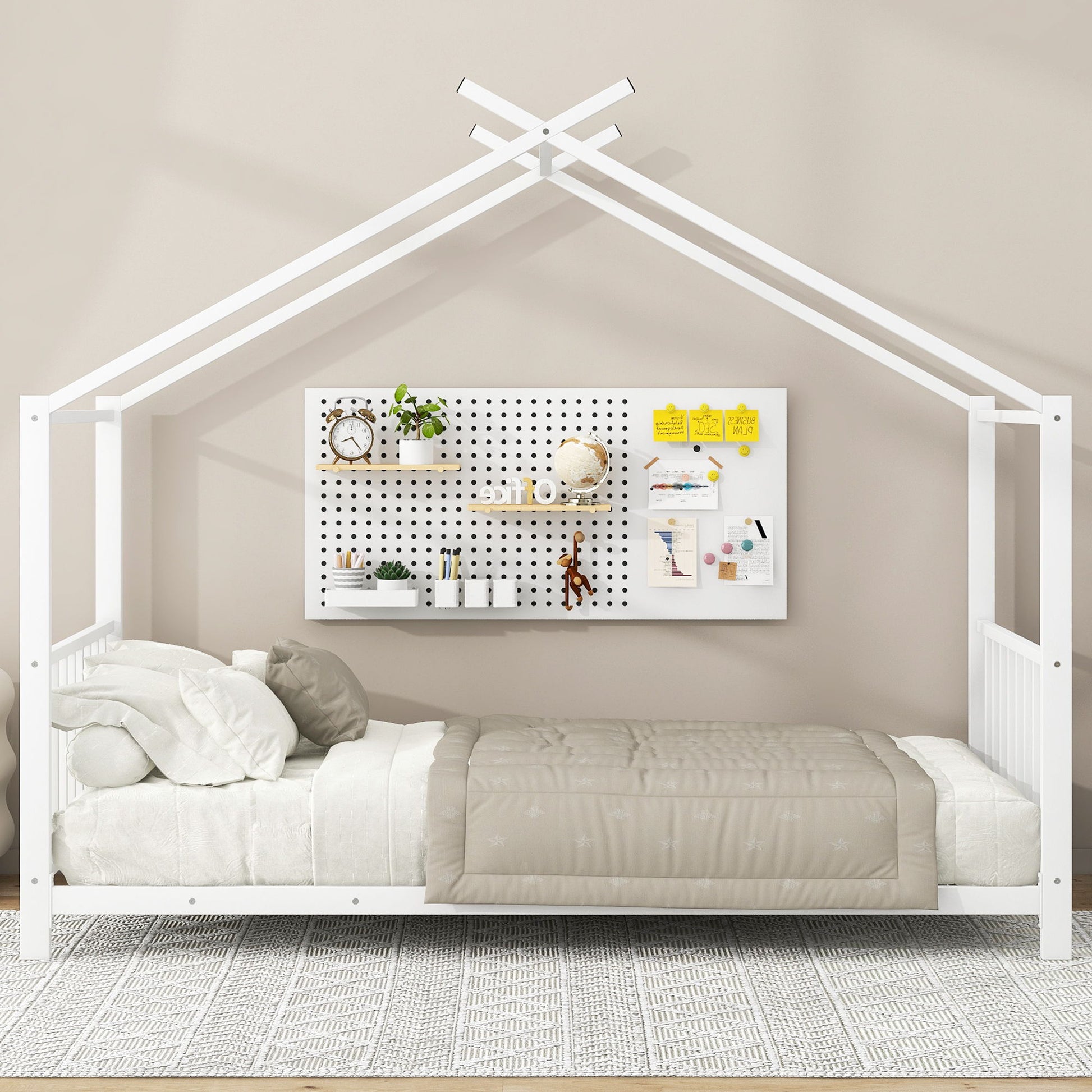 Metal House Platform Bed With Modern Design And Durable Frame - The Sleep Loft - Online Mattress Showroom NYC
