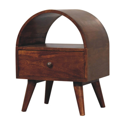 Dome Bedside Table - Brown - The Sleep Loft - Online Mattress Showroom NYC