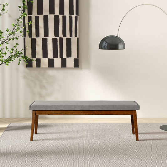 Warren - Bench - Ash Gray - The Sleep Loft - Online Mattress Showroom NYC