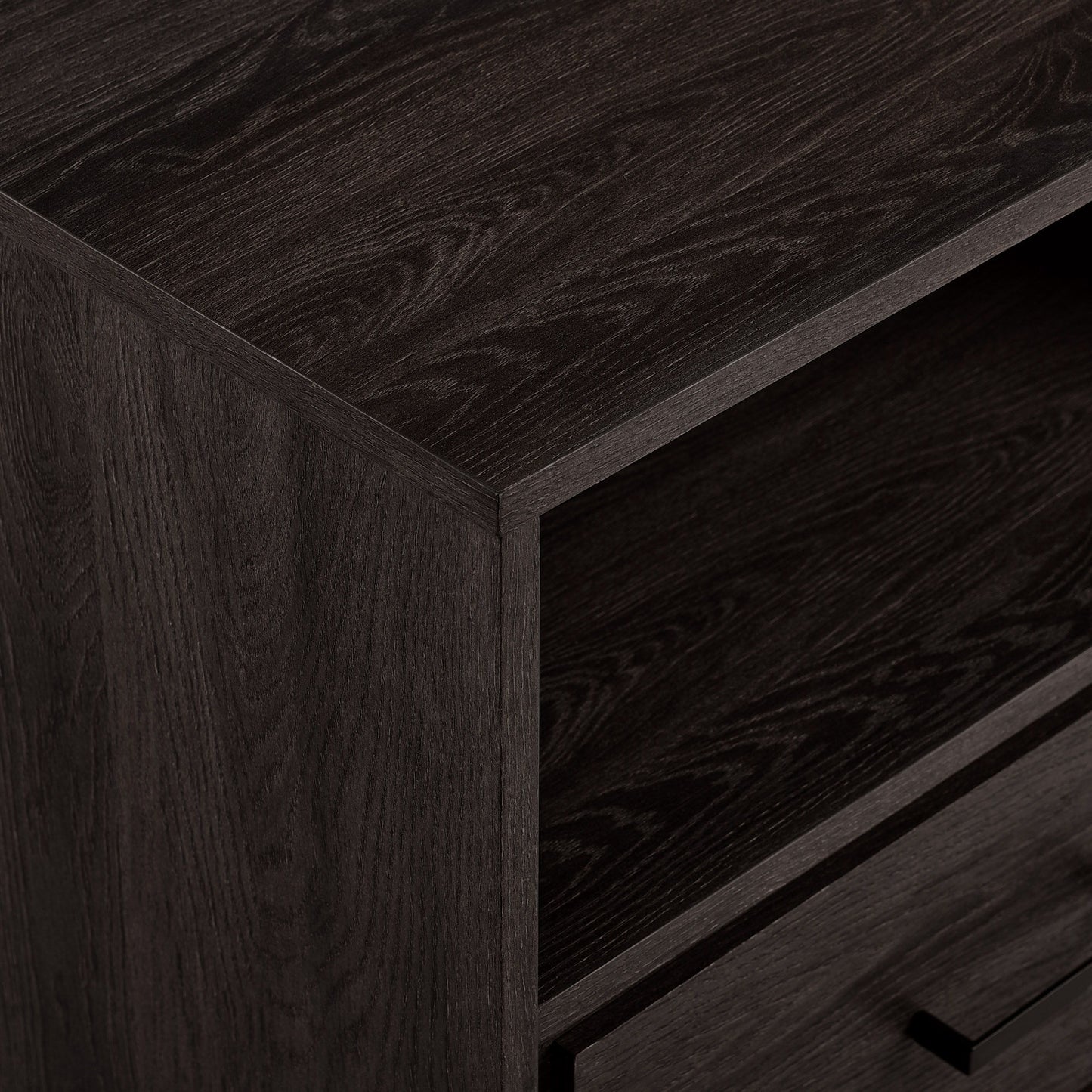 1 Drawer Nightstand - Charcoal - The Sleep Loft - Online Mattress Showroom NYC