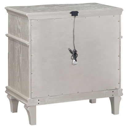 Evangeline - 3 Drawer Nightstand - Oak - The Sleep Loft - Online Mattress Showroom NYC
