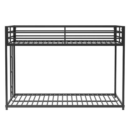 Adam - Full Over Full Bunk Bed - Black - The Sleep Loft - Online Mattress Showroom NYC
