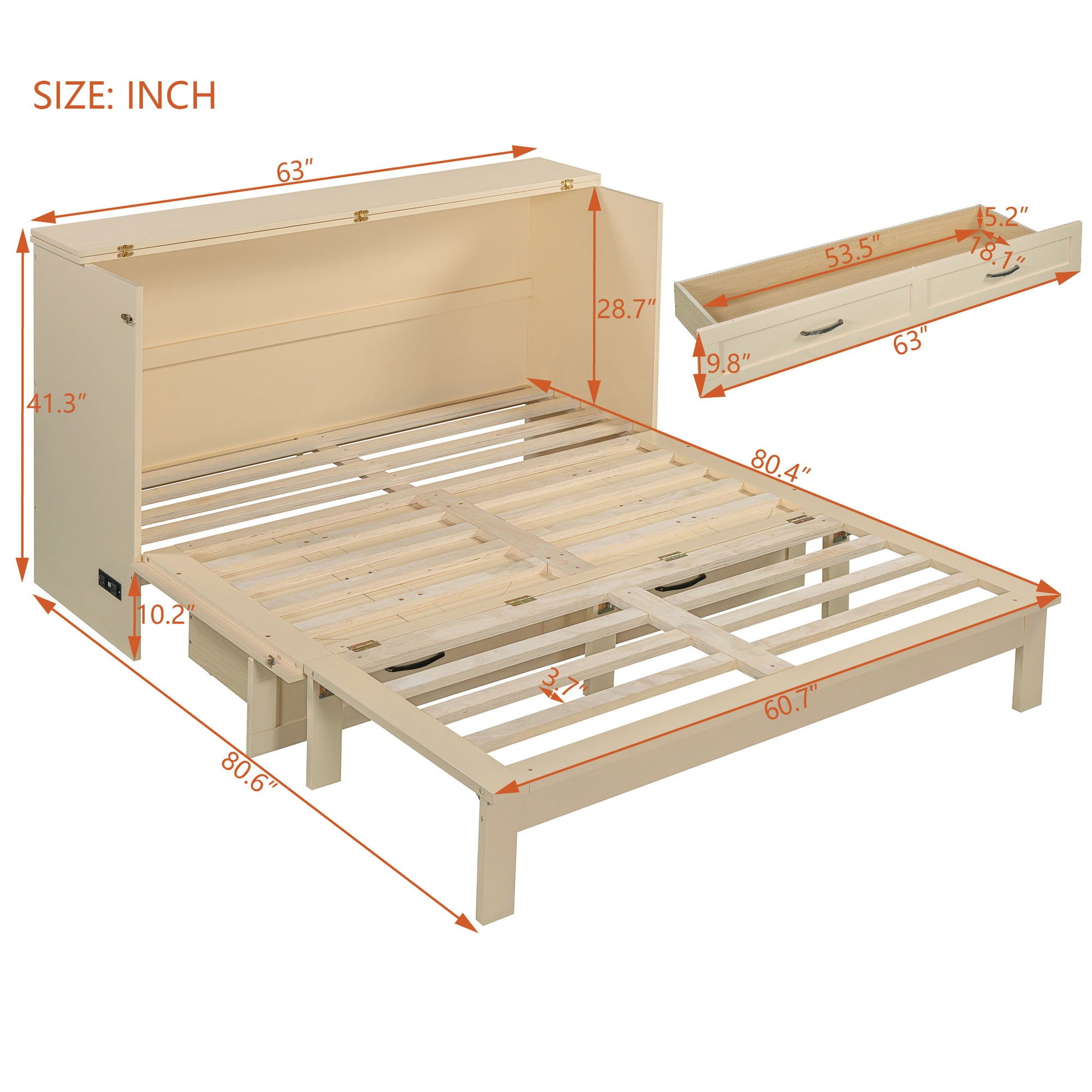 Murphy Bed With Large Drawers - The Sleep Loft - Online Mattress Showroom NYC