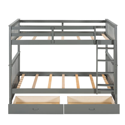 Bunk Bed With Ladders And 2 Storage Drawers - The Sleep Loft - Online Mattress Showroom NYC
