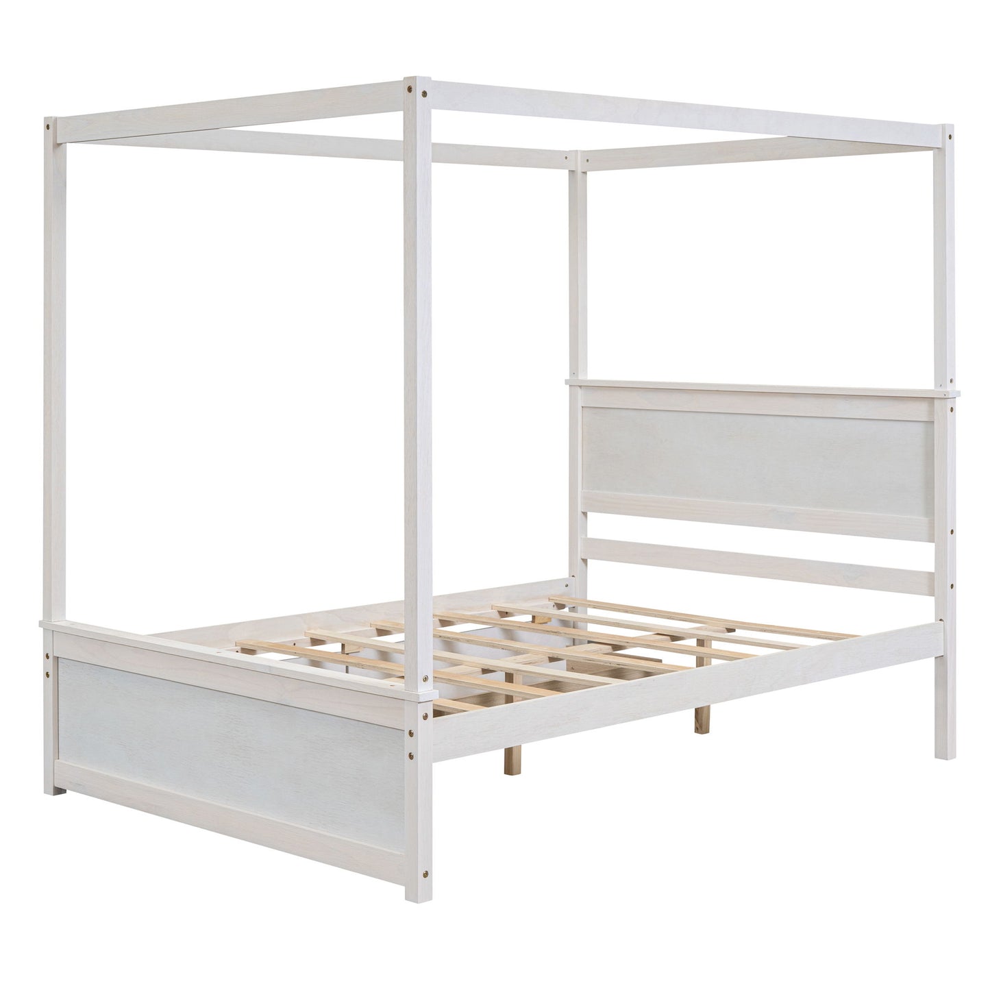 Canopy Platform Bed With Drawers, Support Slats, No Box Spring Needed - The Sleep Loft - Online Mattress Showroom NYC