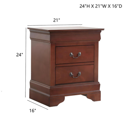 Traditional Style Bedroom Accent Nightstand - The Sleep Loft - Online Mattress Showroom NYC