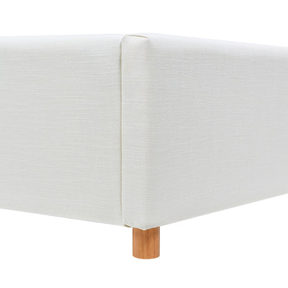 Miramar - Cushion Back Headboard Platform Bed Frame - The Sleep Loft - Online Mattress Showroom NYC