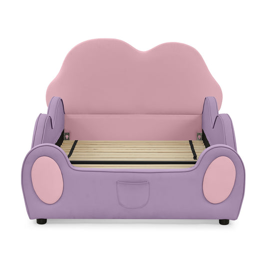 Cute Cloud Shape Bed With Guardrails Cartoon Design, Storage Pocket - The Sleep Loft - Online Mattress Showroom NYC