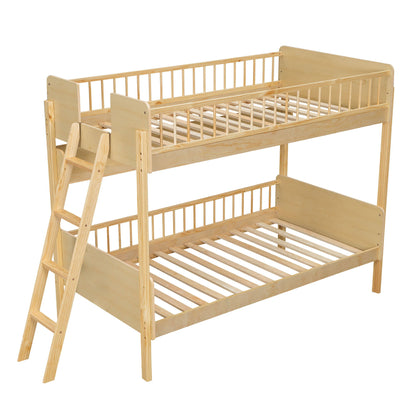 Bunk Bed With 3 Storage Shelves, Adjustable Ladder Left Or Right - The Sleep Loft - Online Mattress Showroom NYC