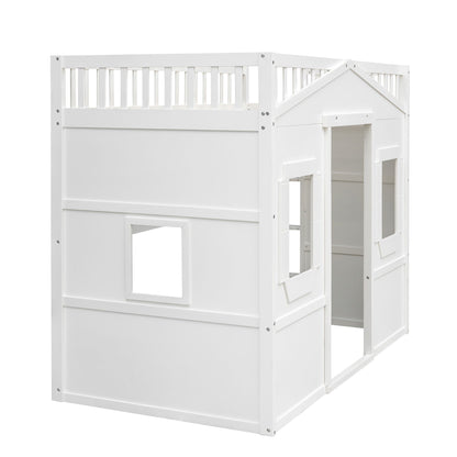 House Loft Bed With Ladder - The Sleep Loft - Online Mattress Showroom NYC