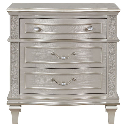 Evangeline - 3 Drawer Nightstand - Oak - The Sleep Loft - Online Mattress Showroom NYC