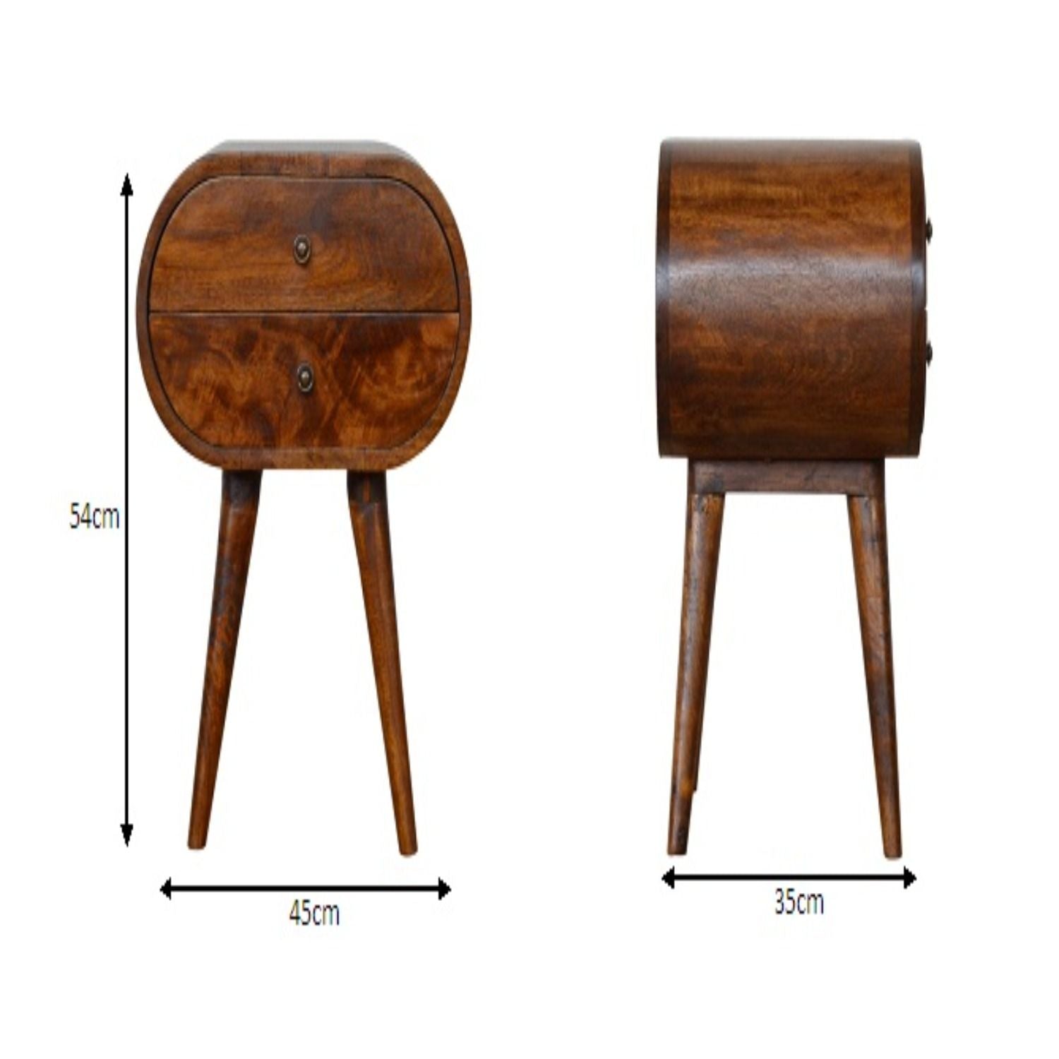 Circular Nightstand - The Sleep Loft - Online Mattress Showroom NYC