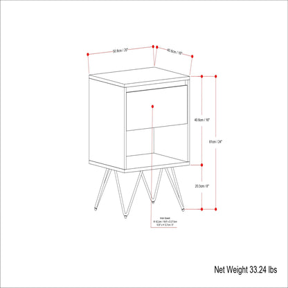 Hunter - Nightstand - Natural - The Sleep Loft - Online Mattress Showroom NYC